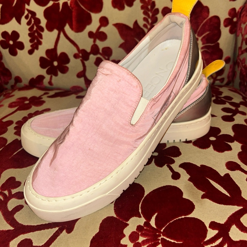 Women’s Pink Slip-On Sneakers - Casual Comfort